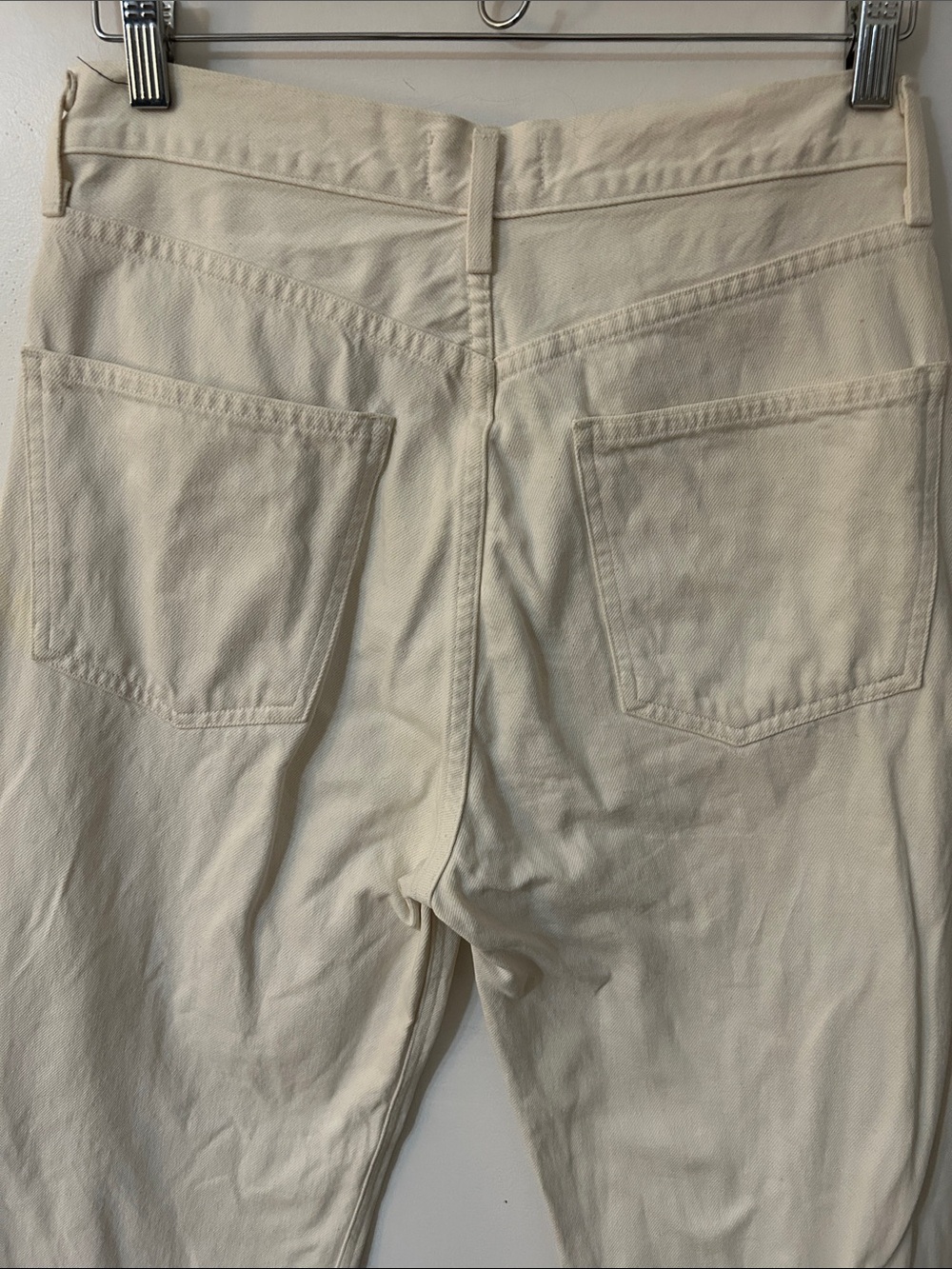 Agolde Ren High Raise Wide-Leg Jeans Women’s Size 28 Ecru - Picture 5 of 12